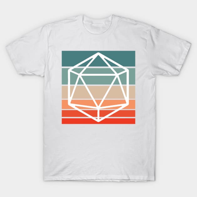 Retro D20 2 T-Shirt by MimicGaming